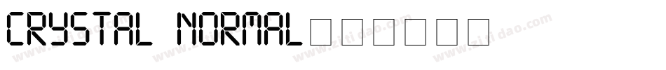 Crystal Normal字体转换